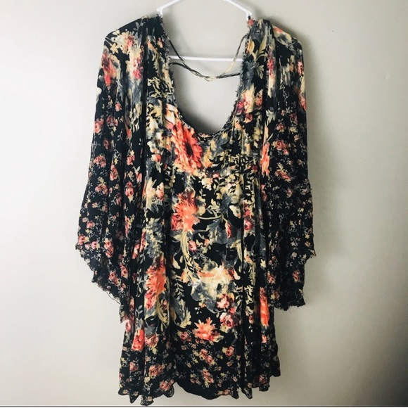 Free People Heart Of Gold Floral Mini Dress - Picture 6 of 6